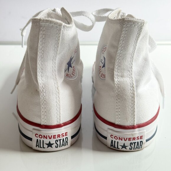 Converse White High-Top Sneakers Size 5 - Picture 8 of 10